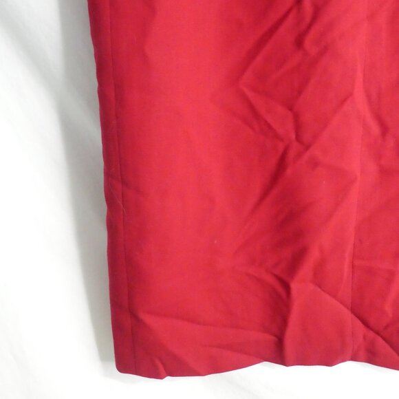 LOUBEN Exclusively for Melanie Lyne | Lined 100% Pure Virgin Wool Red Skirt - Picture 14 of 15